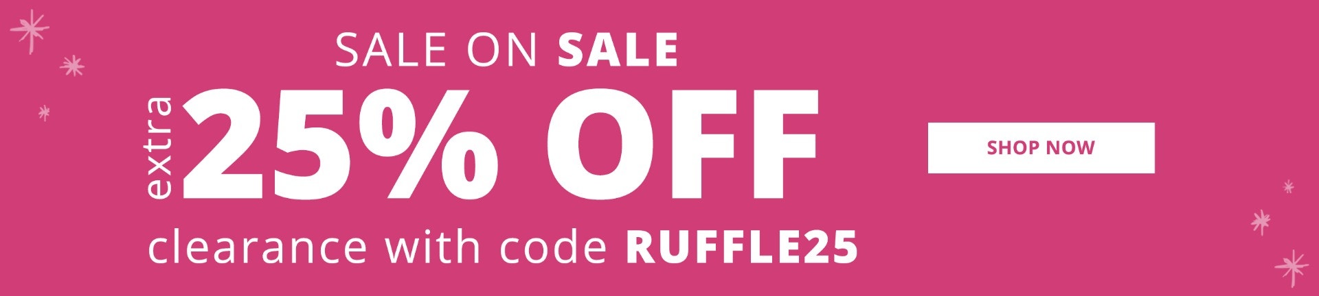 25% Off Sale On Sale w/ Code RUFFLE25